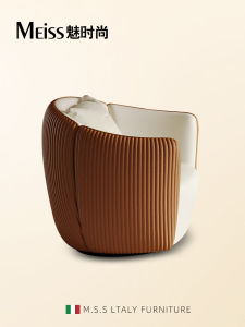 Luxurious Italian Style Audrey Sofa Chair Designer Tea Table Chair High End Metal Frame Foam Filled Adult Residential Furniture