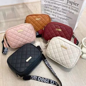 Tas Selempang Wanita Mini Polos Kulit PU Kasual Sling Bag Korean Style Kekinian Multifungsi COD T293