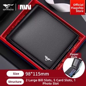 SEPTWOLVES | Driver License Card Holder Men Wallet