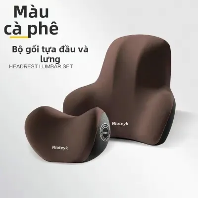Gối Ô Tô Hỗ Trợ Cổ và Thắt Lưng Bằng Foam Nhớ Hình