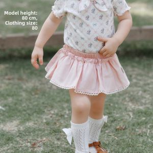 OAK FAMILY | Summer Infant Flower Bud Pants Linen Tencel Shorts