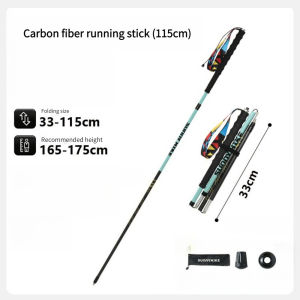 Gậy Leo Núi Bằng Sợi Carbon Siêu Nhẹ Có Thể Điều Chỉnh 4 Đoạn Dùng Cho Chạy Việt Dã Ngoài Trời Và Leo Núi Chuyên Nghiệp