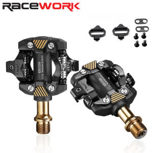 RACEWORK DEORE  M8100 Pedal Self-locking Pedal Ultra-light Mountain Bike Lock Pedal with SH-51 Locking Clip Racing Cycling Parts