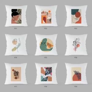 หมอนอิง หมอน ลายรูปภาพ หมอนอิงโซฟา ตกแต่งบ้าน ตกแต่งคาเฟ่ ลายภาพศิลปะ หมอนอิงผ้าไมโคร บรรจุใยโพลีใยสังเคราะห์คุณภาพดี เกรด A
