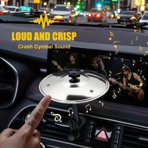 Car Crash Cymbal Air Vent Mini Drum Car Hand-shooting Cymbals Car Drum Cymbal Air Vent Musical Instrument For Car Interior
