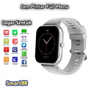 Jam Pintar Full Menu Layar sentuh Custom wallpaper  Smartwatch Touchscreen Sport Kesehatan Jam pintar B56