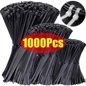 1000/200pcs High quality Nylon Cable Tie Zip Ties /  Multipurpose Self Locking Nylon Zip Ties / Durable Cable Zip Tie Fastening Ring