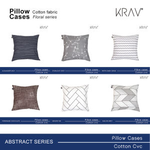 Krav Ideas Home Sarung Bantal Sofa Katun Cvc Motif Abstrak Series