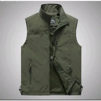jeket pria hitam vest premium barang bagus rompi keren tahan air tahan angin