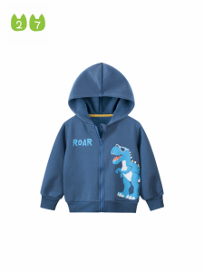 27Kids | Áo Hoodie Dinosaur In Zip Có Lót Bông cho Bé Trai