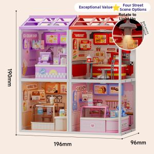 BABYSHOME | Educational Ice Cream Building Blocks Toys