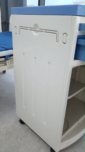Hospital 3 Tier Bedside Cabinet - Without Wheel OR With Wheel