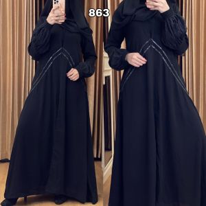 [ABAYA ORI] New Gamis Abaya Turkey Dubai arab 863 Terbaru