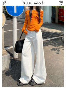 High Waist Wide Leg Loose Fit Floor Length Straight Cut Jeans Womens Casual High Waist Loose Jeans Long Pants