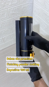 TEMPAT SABUN CAIR SOAP DISPENSER SHAMPOO 400 ML MODEL TEKAN PENCET Kamar mandi Black Emas