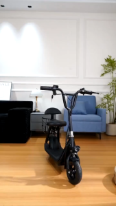 AENXRD Electric Scooter 36V 6Ah 350W Electric bike aluminum frame with Seat Basket E-Scooter 30KM Range