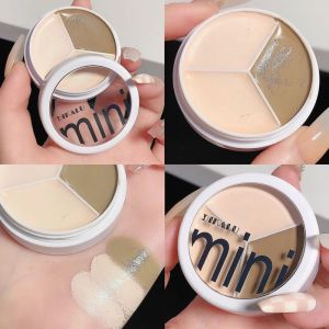 3 Colors Concealer Cream Full Coverage Dark Circles Acne Scars Spots Tear Trough Concealer Hydrating Brightening Face Makeup