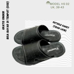 VIOSMEN Sandal Kulit Pria Model HS-02 Ukuran 39-43