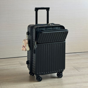 Small Checkpoint Friendly Carry-On Suitcase 20 Inch Womens Multi-Functional Travel Luggage Multi-Wheel ABS+PC Material