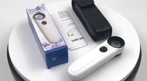 40X Kaca Pembesar Magnifier Glass Plus Lamp Sunshine Mg6b-1b