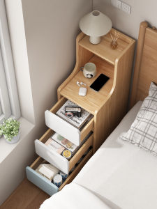 OYIla | Slim Bedside Storage Cabinet 20cm