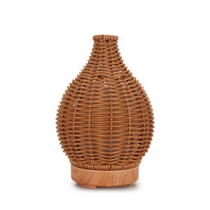 Wood Weave Mini Vase Air Humidifier USB Electronic Ultrasonic Water Fragrance Essential Oil Diffuser Home Room Fragrance