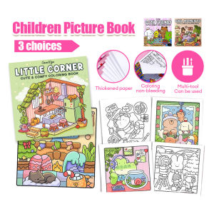 Coloring Book Educational For Relaxation Graffiti Painting Book Adorable Creepy Creatures Spooky Cutie Doodles Book Early Education 涂色本