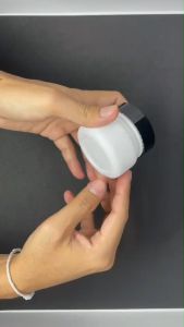 กระปุกครีมแก้วใส่ครีม+ฝากันครีม (สีขาวฝาดำ 50g.) นำเข้าเกรดพรีเมี่ยม ชนิดหนาพิเศษ #กระปุกครีม #กระปุกแก้ว #กระปุกเครื่องสำอาง