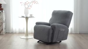 1 Seater Split Recliner Sofa Covers Jacquard Elastic Armchair Chair Cover Solid Color Reclining Couch Cover Furniture Dust Case