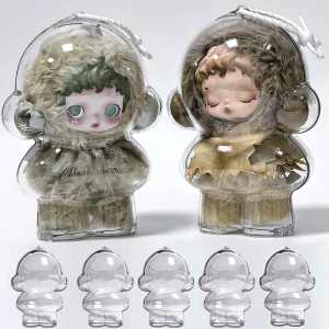NEW Transparent Protective Case For Skull Panda Doll Storage Box Anti Dust Case For Skull Panda Clear Case Doll Accessories