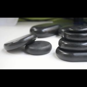 【Fast-selling】 12Pcs Beauty SPA Body Massage Stone Set Guasha Stones Guasha Board Volcanic Rock Stone Body Basalt Stones Hot Stone Warmer 4x3cm
