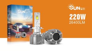 Bóng Đèn Pha LED NAOEVO SUN 220W H4 H7 H11 6000K Trắng 9005 9006 9012 Canbus Đèn Ô Tô Đa Năng Cho Xe Cộ