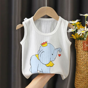Summer Children Vest For Girls Clothing Cotton Cartoon Kids Boys Casual Tank Tops For Baby