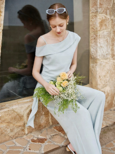 XIANGYING | Sleeveless Linen Lyocell Suit Two Pieces