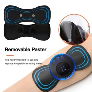 VTTO EMS Mini Portable Electric Pulse Neck Massager Cervical Back Muscle Pain Relief Tool Shoulder Leg Body Massage Relax Cushion