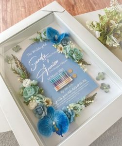 Mahar brush printing kekinian elegan frame box 3D mahar pernikahan aesthetic