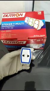 Dutron Steker T Multi Warna Colokan 3 Cabang
