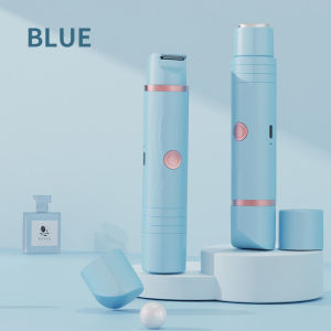 Máy Cạo Râu Điện 2 Trong 1 Cho Nữ Thiết Bị Tẩy Lông Cầm Tay Máy Tỉa Lông Bikini Sạc Được Dùng Cho Mặt Chân Nách Lông Mày