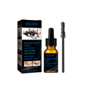 Jaysuing Castor Oil Eyelash Growth Liquid Hair Growth Thicker Lengthening Enhancer Lashes Eyelashes Growth Serum Enhancer Care Fast Grow Makeup For Women 10ml