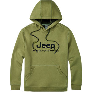 Jeep | Jeep Mens Hoodie Sweatshirt Autumn Winter New Style Embroidered Logo Casual Outerwear Skin-friendly Warm Top Cotton Fabric