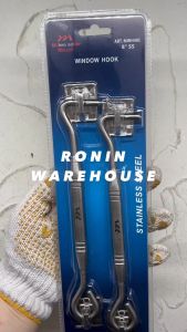 MULLER Hak Angin 8 inch BC Stainless Steel 401 Lamskar Putar Ramskar Penahan Jendela