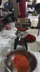 Rangka Mesin Gilingan Cabai/Bumbu Stainless merk GANESHA Ukuran 6 inch