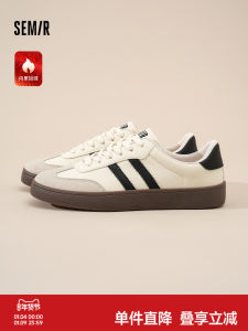 Semir Mens Casual Shoes Winter Fleece Lined Versatile Comfortable Low Top Board Shoes Synthetic Leather round Toe Rubber Sole