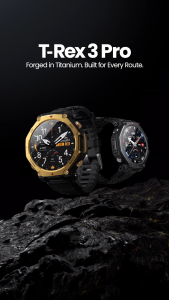 Amazfit T-Rex 3 Pro Fitness Smartwatch | BioCharge™ | 170 Sports Modes | 25 Days Battery Life