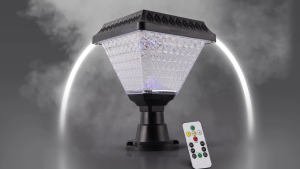 Tonys outdoor solar post lamp. Zero electricity consumption throughout the year. Three lighting color options Rainproof and sunproof Fast charging. Long battery life