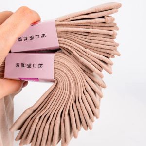 Thickened Womens Mid-Calf Non-Light Socks Spring Autumn Winter Anti-Catch Thread Wear Resistant Black Meat Color Invisible Socks