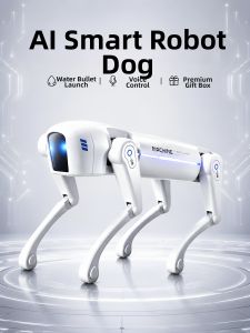 BABYSHOME | Remote Control Programmable Robot Dog Toy for Boys Educational