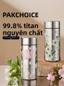 PAKCHOICE | Bình Giữ Nhiệt Titanium Mini Nhỏ Gọn Thiết Kế Thanh Lịch