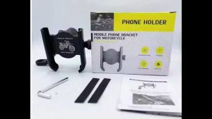 Universal Holder For Scooter Rearview Mirror 360 Rotation Universal Aluminum Alloy Motorcycle Bike Phone Holder