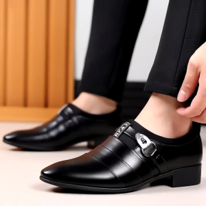SENSI PIC#Fashion British style Dress shoes breathable waterproof PU leather